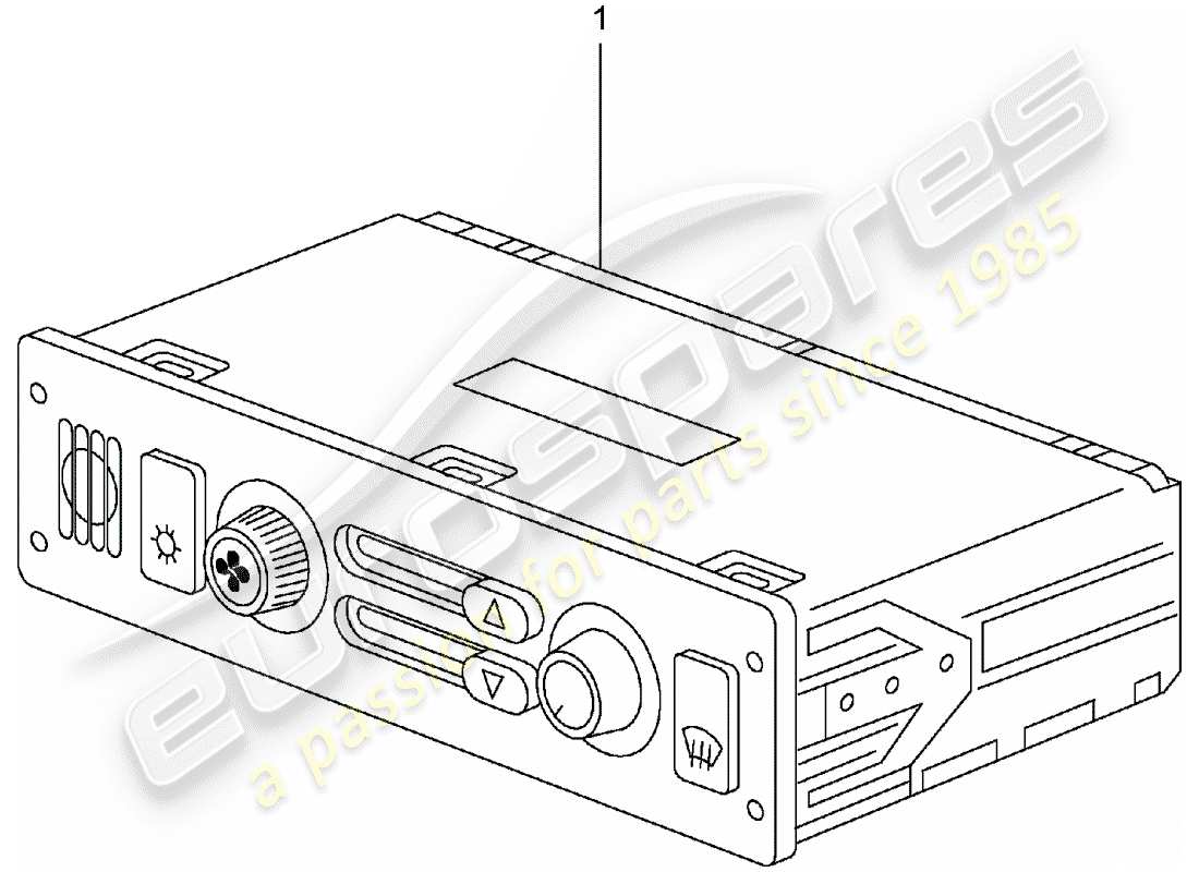eine teilezeichnung aus dem porsche 2000 (refurbished and exchange catalogue) teilekatalog