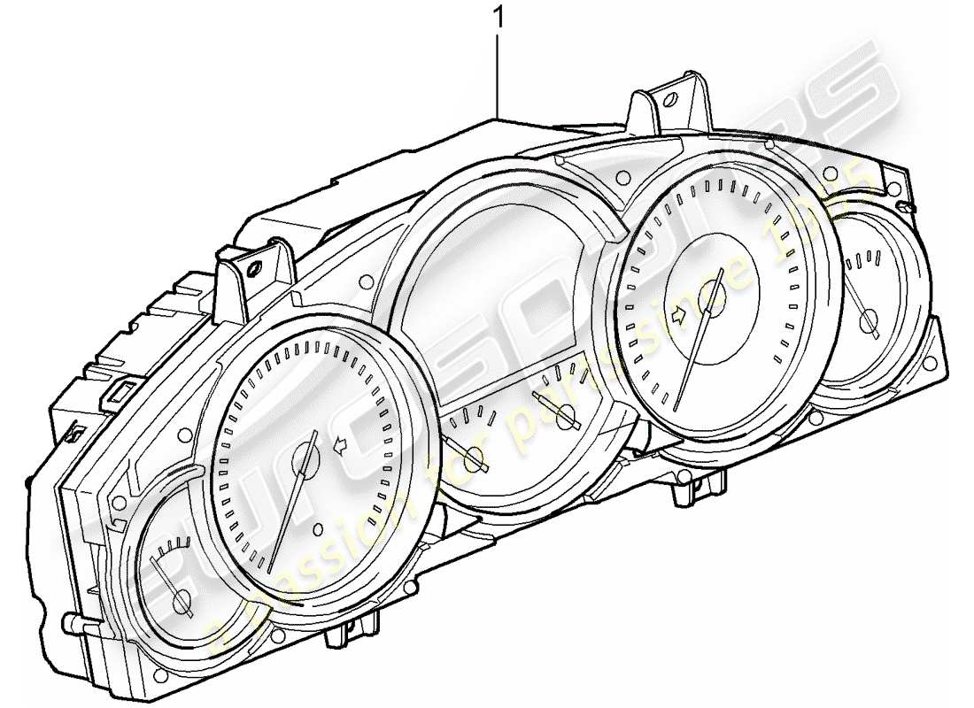 eine teilezeichnung aus dem porsche 1999 (refurbished and exchange catalogue) teilekatalog