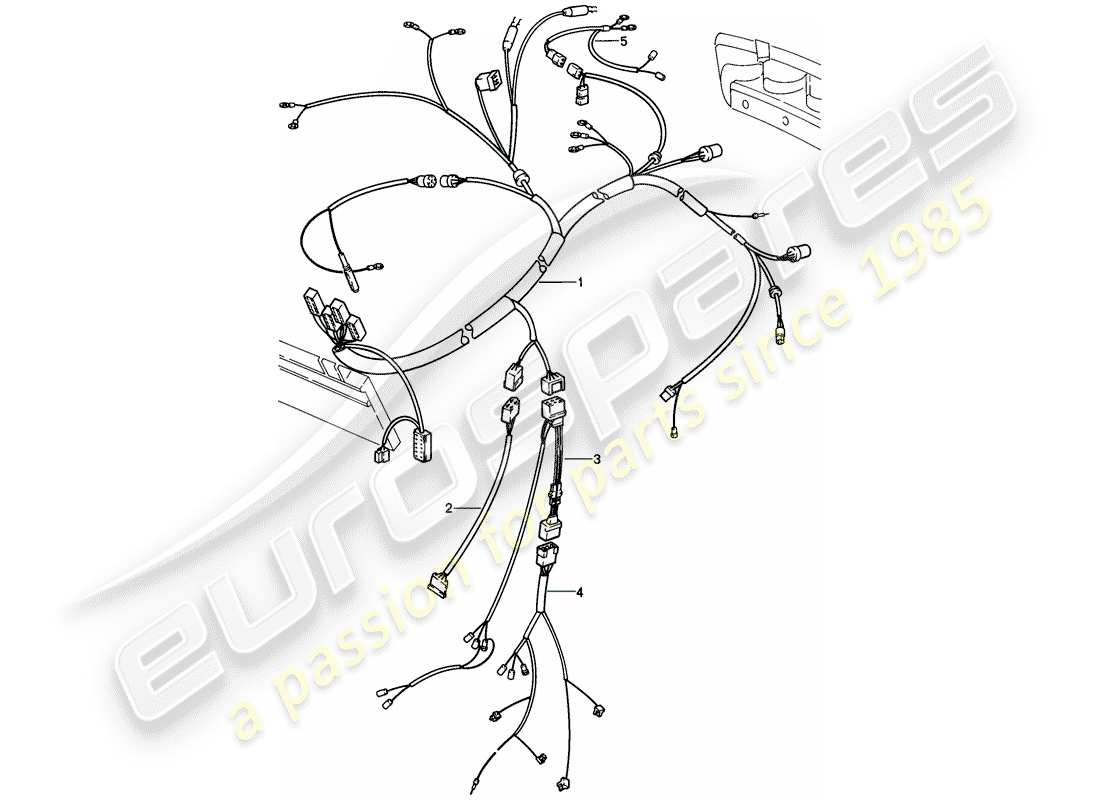 eine teilezeichnung aus dem porsche 1979 (928) teilekatalog