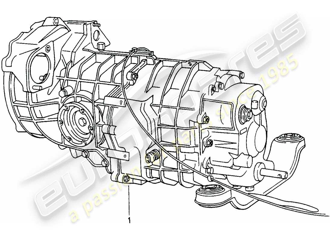 eine teilezeichnung aus dem porsche 1973 (refurbished and exchange catalogue) teilekatalog