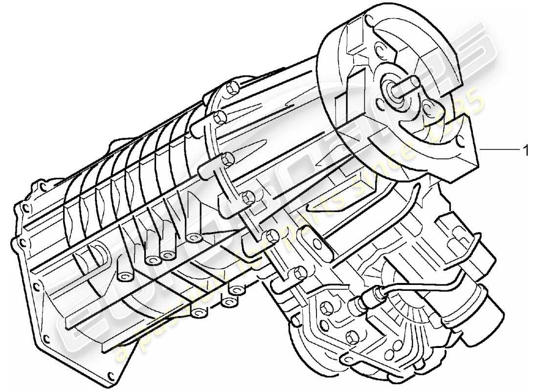 eine teilezeichnung aus dem porsche 1993 (refurbished and exchange catalogue) teilekatalog