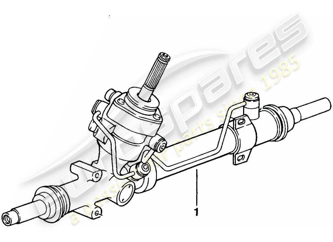 eine teilezeichnung aus dem porsche 1995 (refurbished and exchange catalogue) teilekatalog