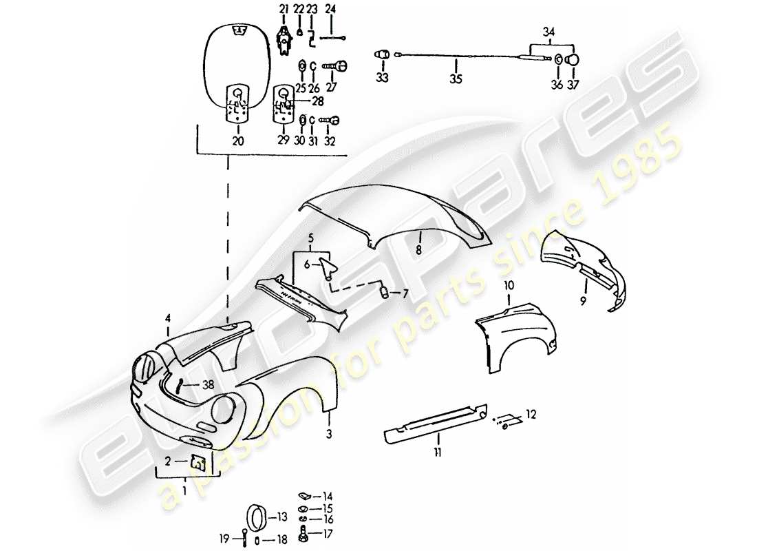 teilediagramm mit der teilenummer 64450331105