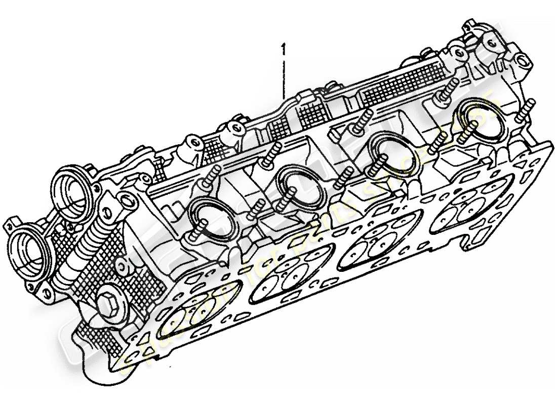 eine teilezeichnung aus dem porsche 1973 (refurbished and exchange catalogue) teilekatalog