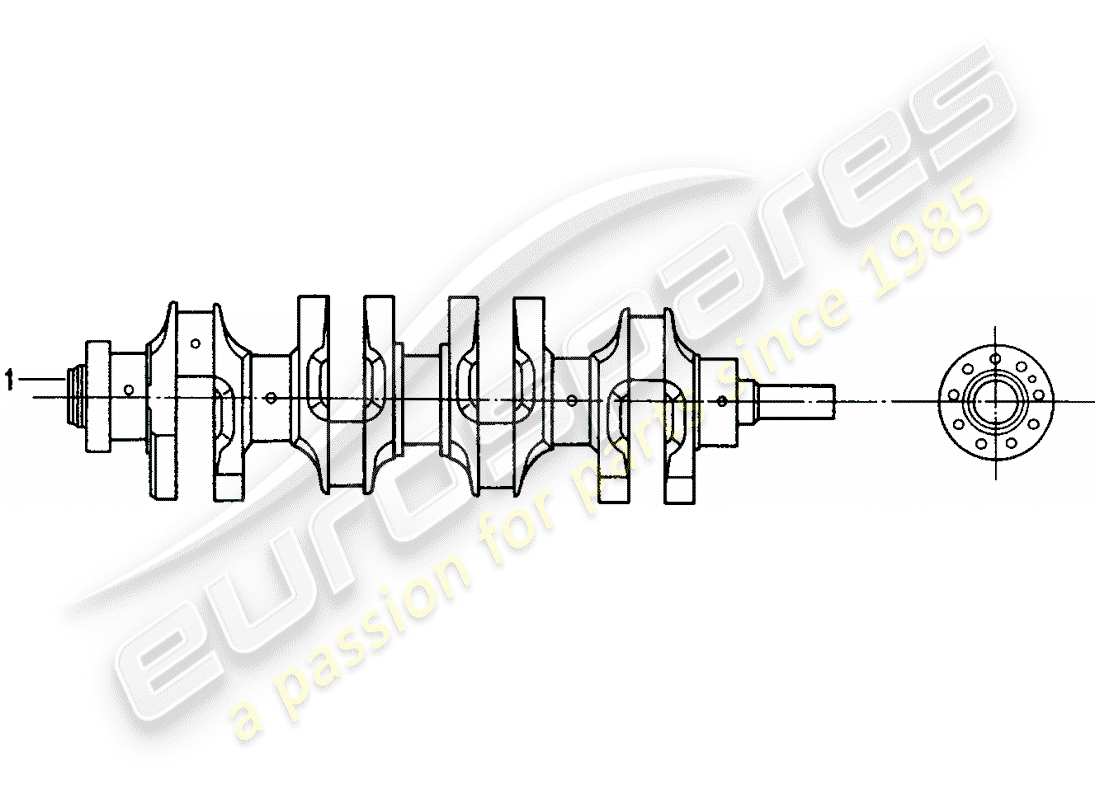 eine teilezeichnung aus dem porsche 1984 (refurbished and exchange catalogue) teilekatalog