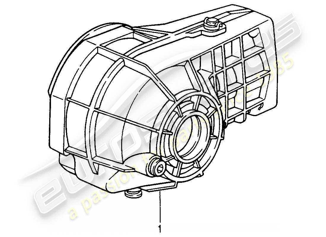 eine teilezeichnung aus dem porsche 1965 (refurbished and exchange catalogue) teilekatalog