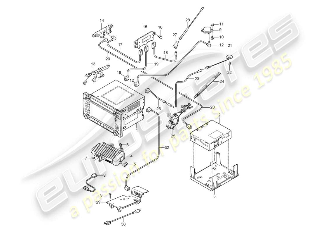 teilediagramm mit der teilenummer 98764544201