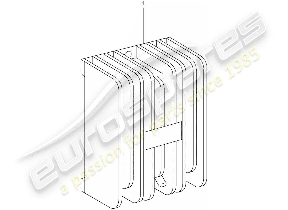 eine teilezeichnung aus dem porsche 2010 (refurbished and exchange catalogue) teilekatalog