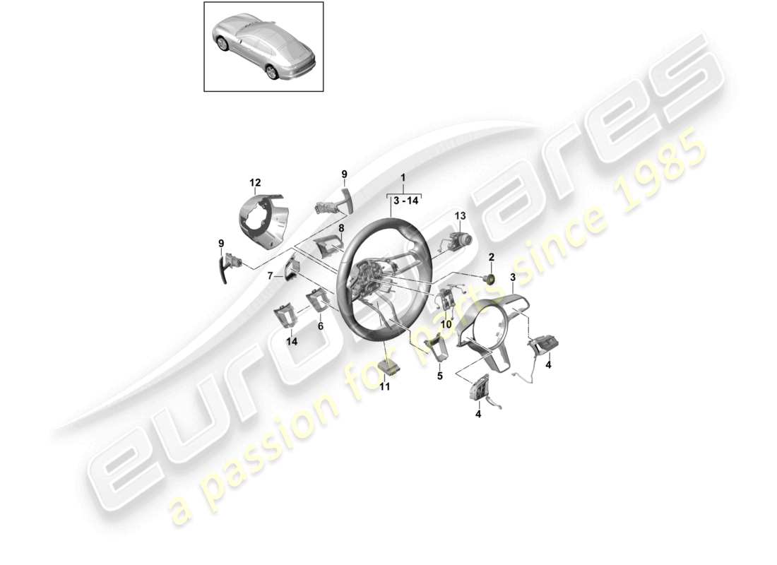 teilediagramm mit der teilenummer 9p1419732 5q0