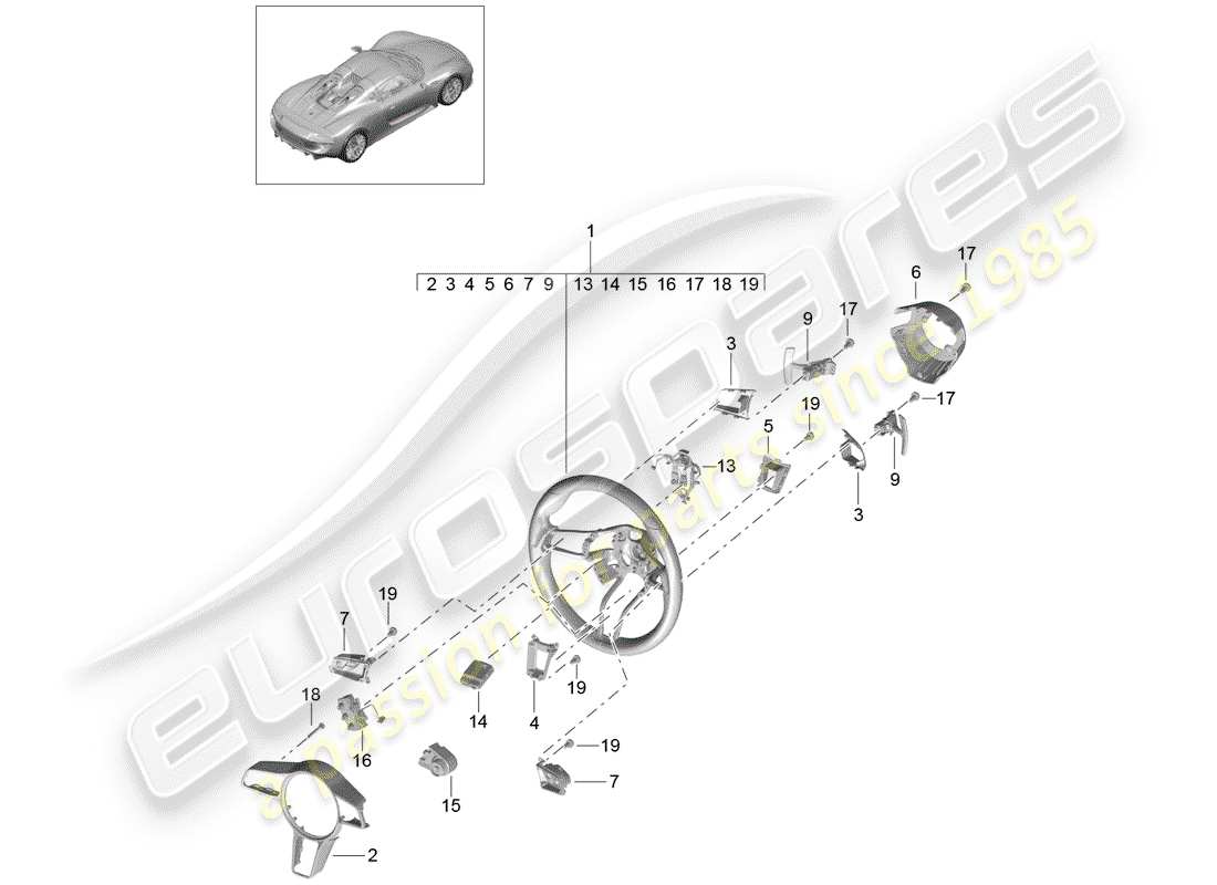 teilediagramm mit der teilenummer 95b998540c