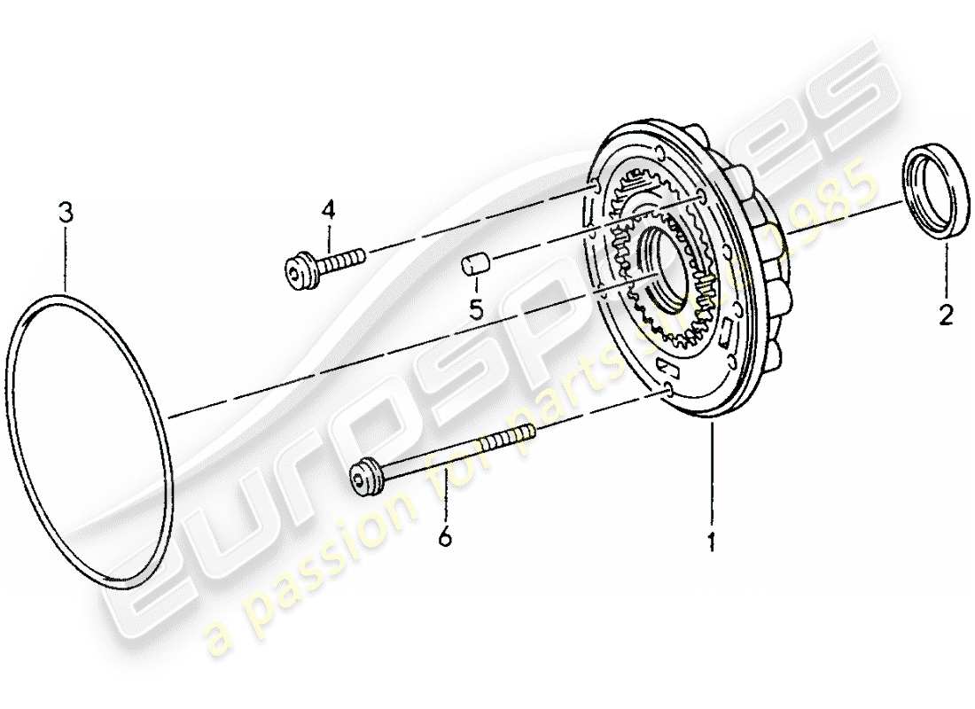 ein teilediagramm aus dem teilekatalog porsche 993