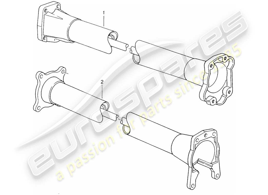 eine teilezeichnung aus dem porsche 1996 (refurbished and exchange catalogue) teilekatalog