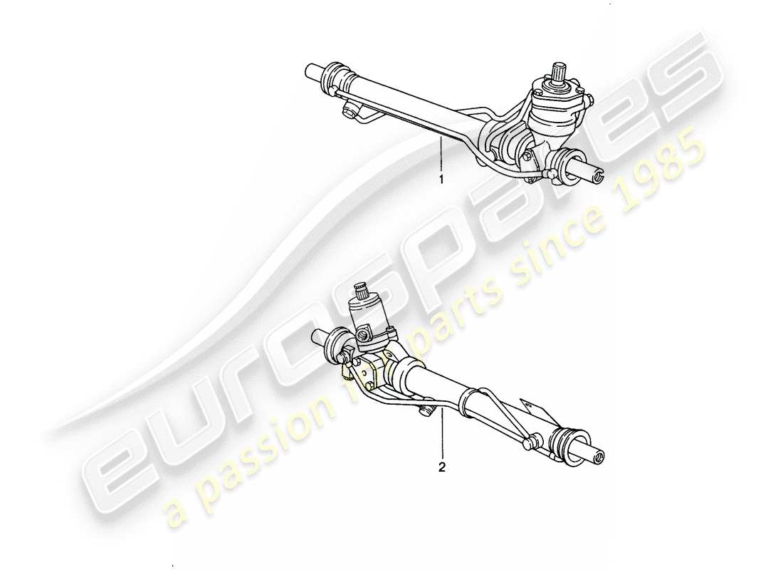 eine teilezeichnung aus dem porsche accessories and tequipment teilekatalog