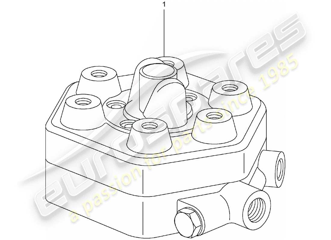 eine teilezeichnung aus dem porsche 1996 (refurbished and exchange catalogue) teilekatalog