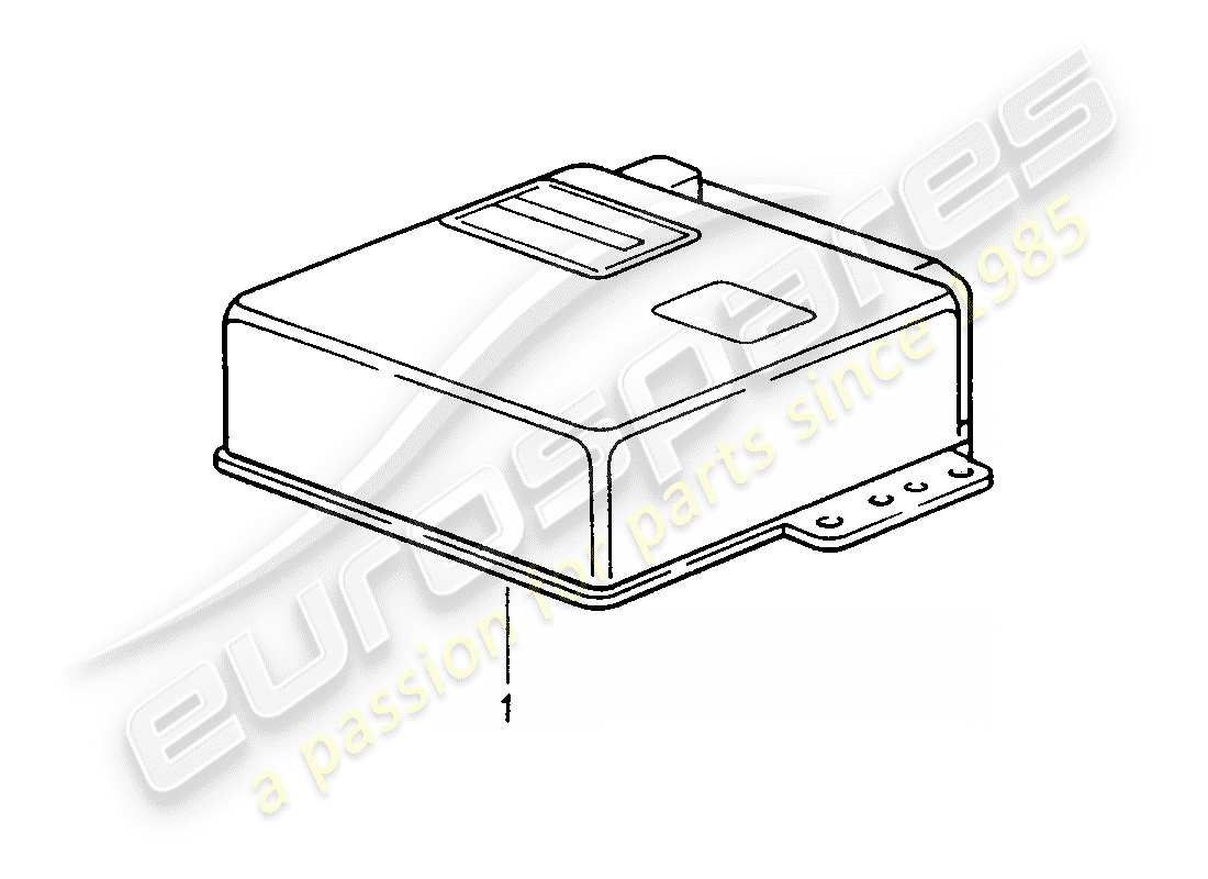 eine teilezeichnung aus dem porsche 1990 (refurbished and exchange catalogue) teilekatalog
