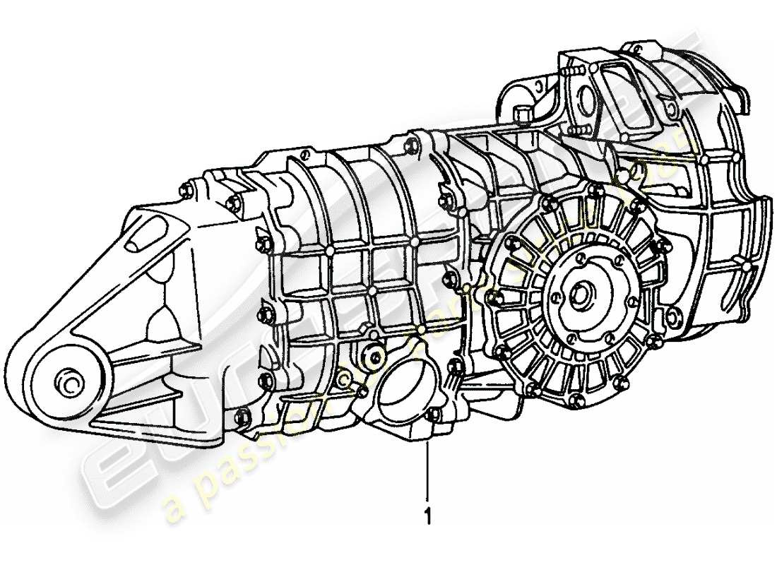 eine teilezeichnung aus dem porsche 1996 (refurbished and exchange catalogue) teilekatalog