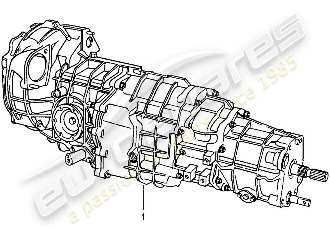 eine teilezeichnung aus dem porsche 2007 (refurbished and exchange catalogue) teilekatalog