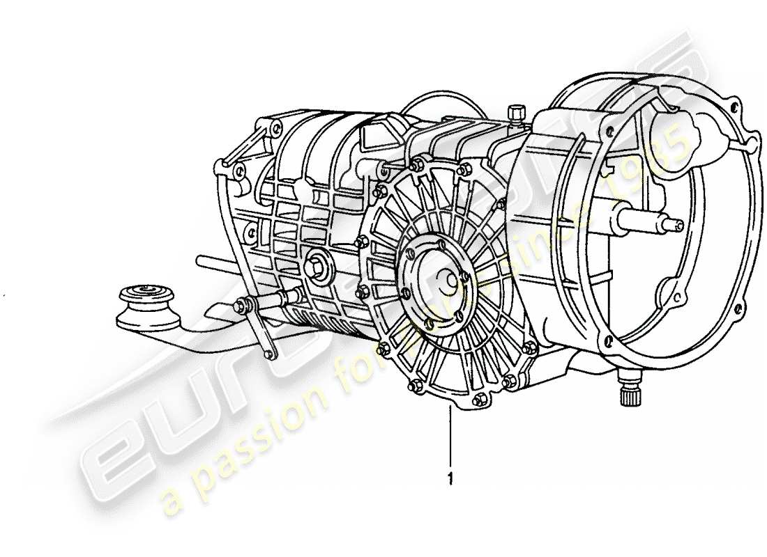 eine teilezeichnung aus dem porsche 2008 (refurbished and exchange catalogue) teilekatalog