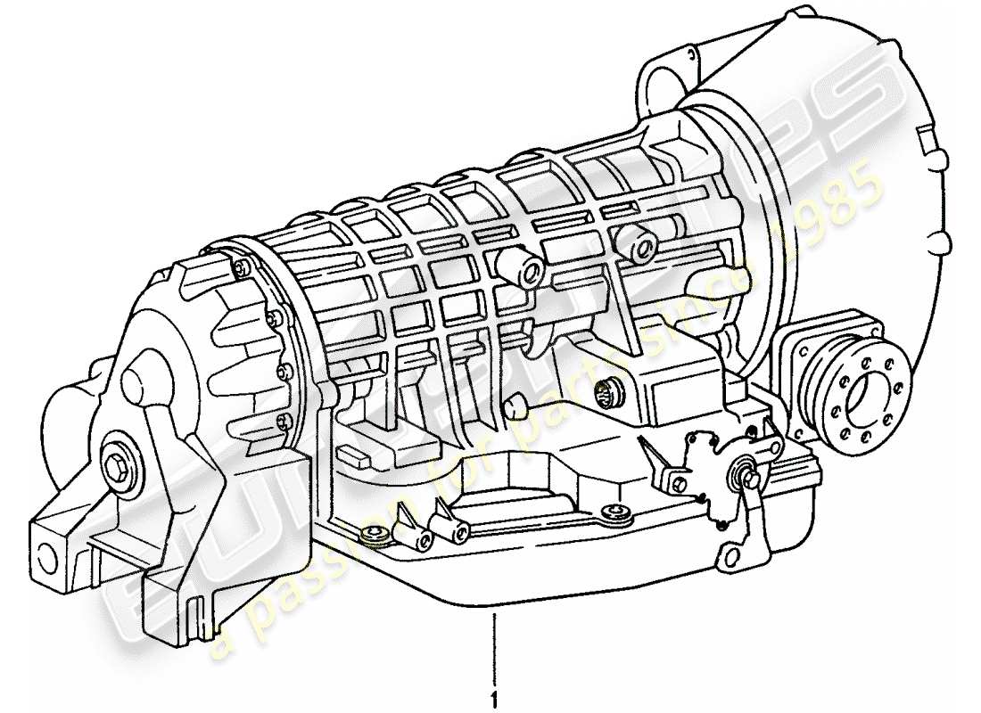 eine teilezeichnung aus dem porsche 1982 (refurbished and exchange catalogue) teilekatalog