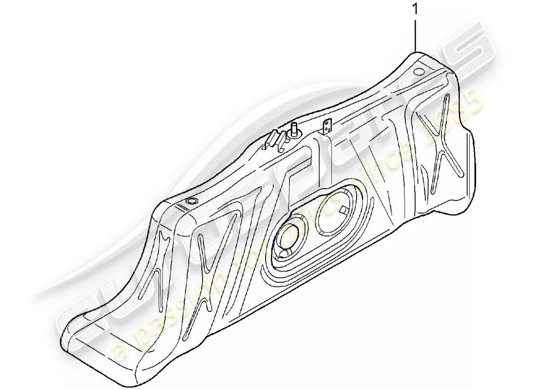 eine teilezeichnung aus dem porsche 1985 (refurbished and exchange catalogue) teilekatalog