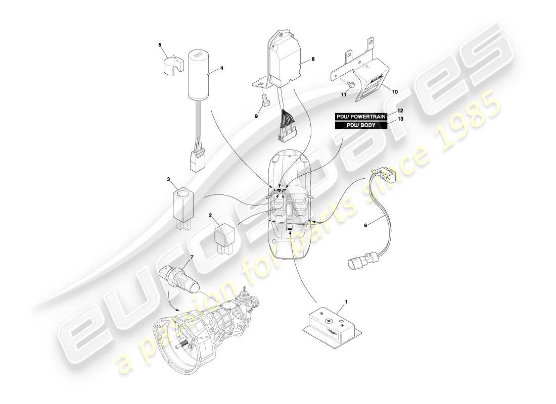 teilediagramm mit der teilenummer 37-123172-aa