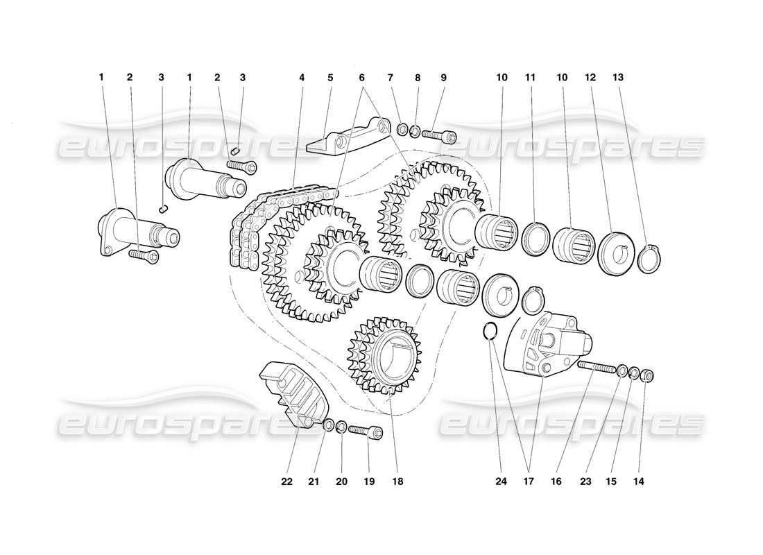 lamborghini diablo sv (1998) teilediagramm des steuersystems