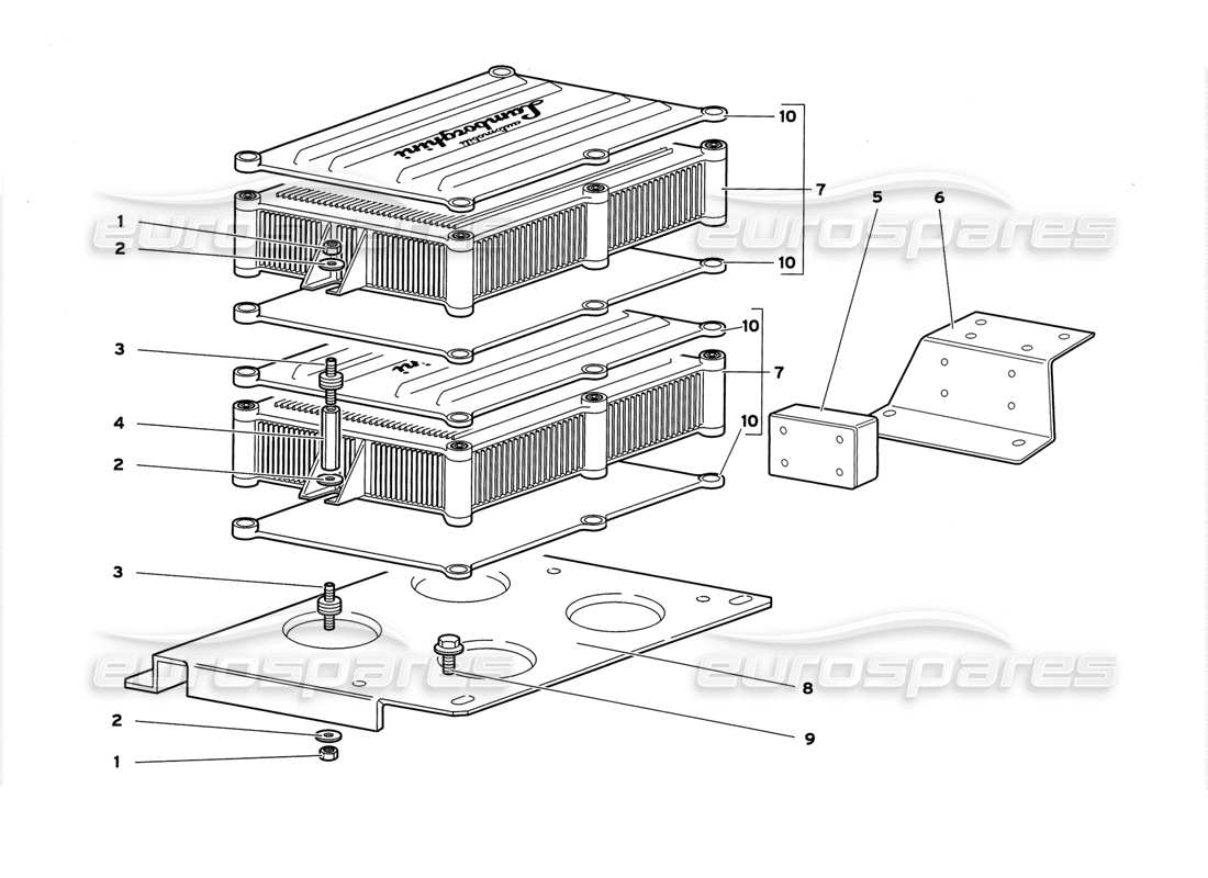 lamborghini diablo gt (1999) teilediagramm für elektronische einspritzeinheiten