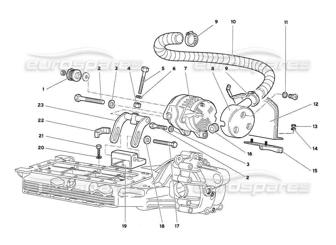 lamborghini diablo 6.0 (2001) generator teilediagramm