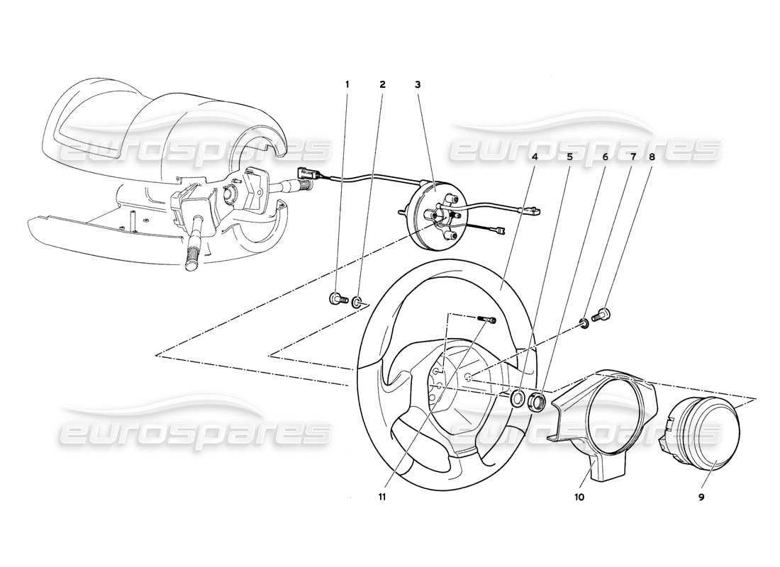 lamborghini diablo 6.0 (2001) lenkungsteildiagramm