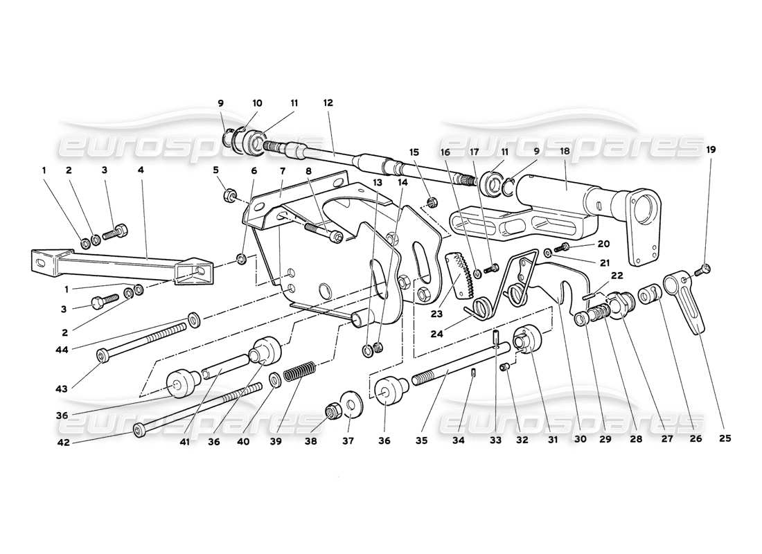 lamborghini diablo 6.0 (2001) lenkungsteildiagramm