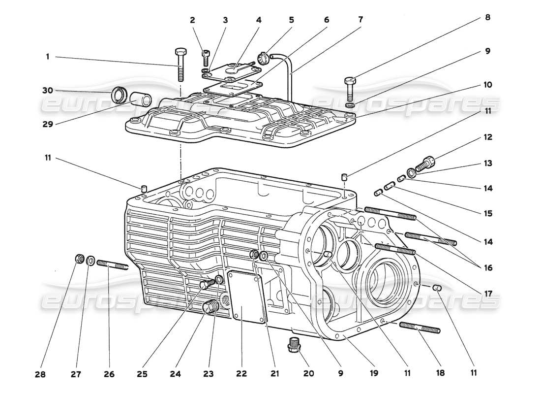 lamborghini diablo 6.0 (2001) getriebeteildiagramm