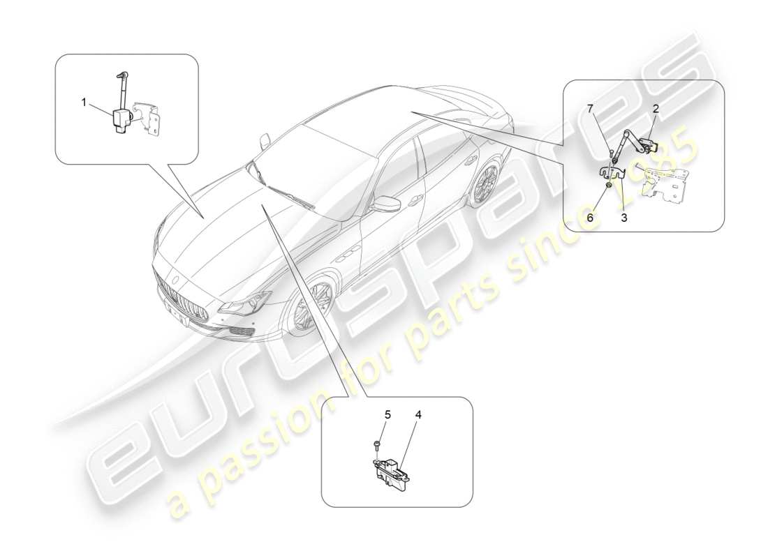 maserati qtp 3.0 tds v6 275hp (2015) beleuchtungssystemsteuerung teilediagramm