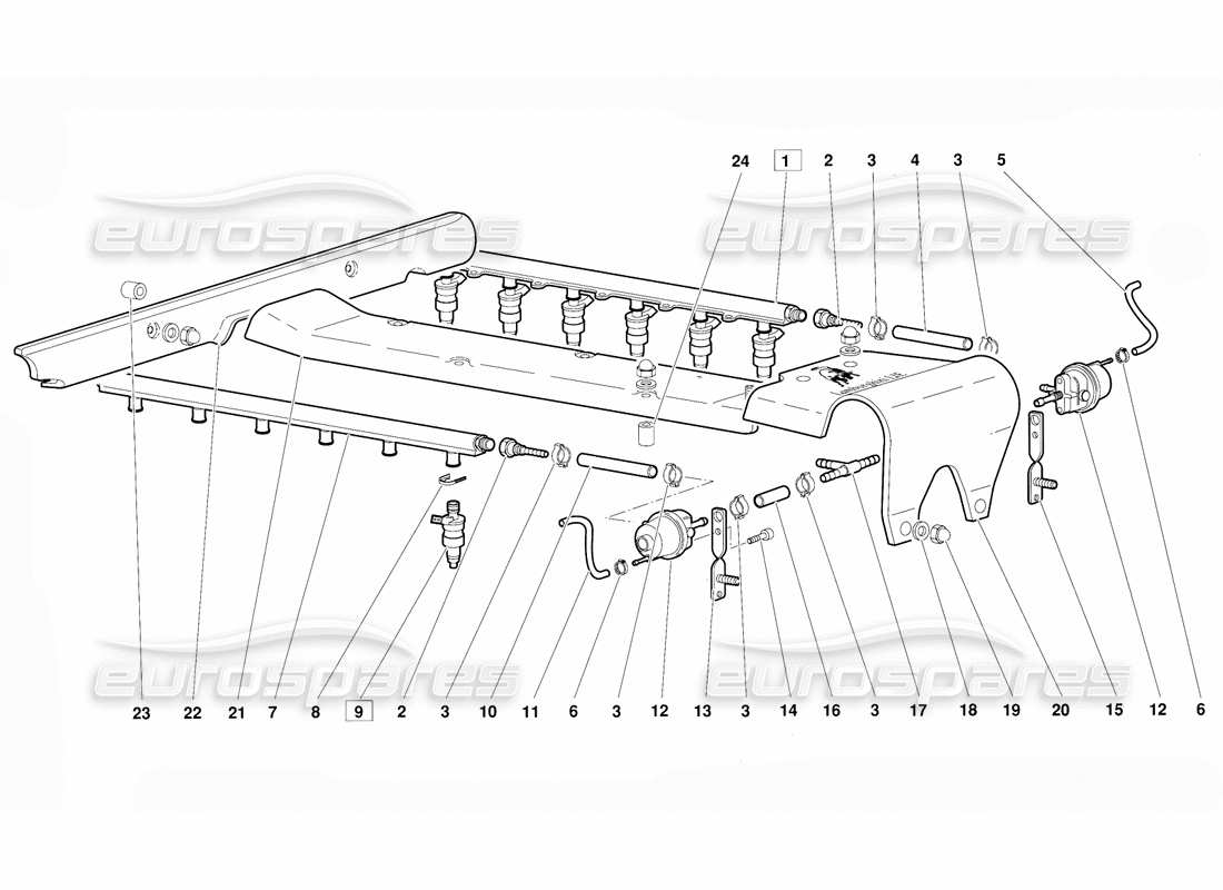 lamborghini diablo (1991) kraftstoffsystem (gültig für version vom juni 1992) teilediagramm