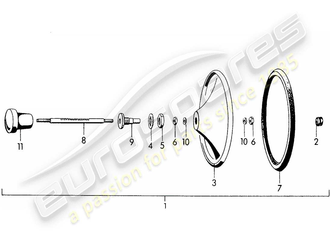 porsche 1956 (356/356a) ventil teilediagramm