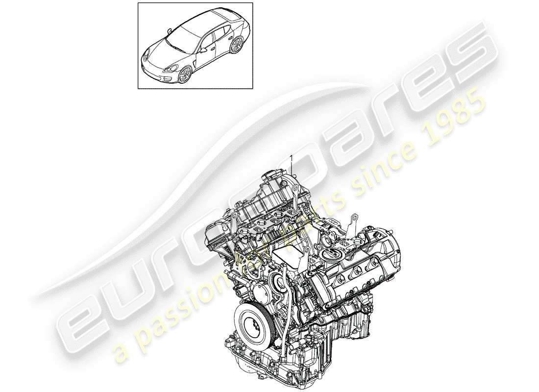 porsche 2014 (panamera 970) long block ersatzteildiagramm