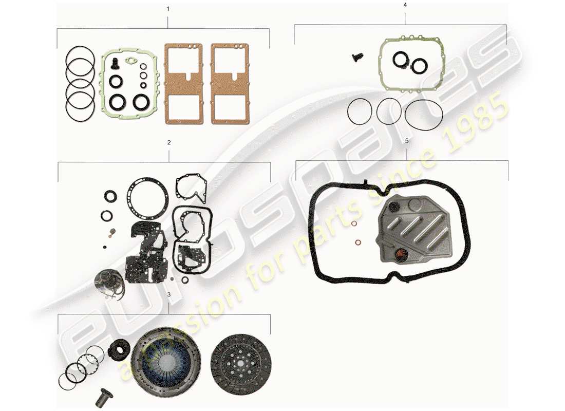 porsche 1987 (928) dichtungssatz ersatzteildiagramm