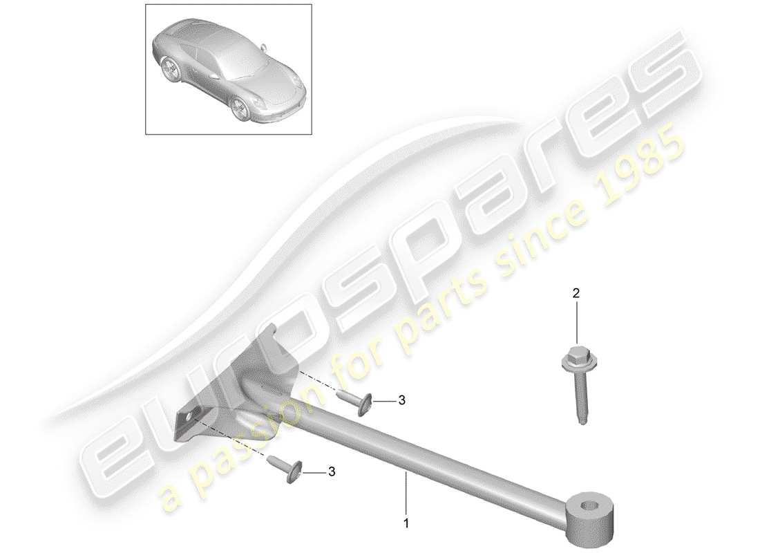 porsche 2013 (991-1) kuppelstrebe teilediagramm