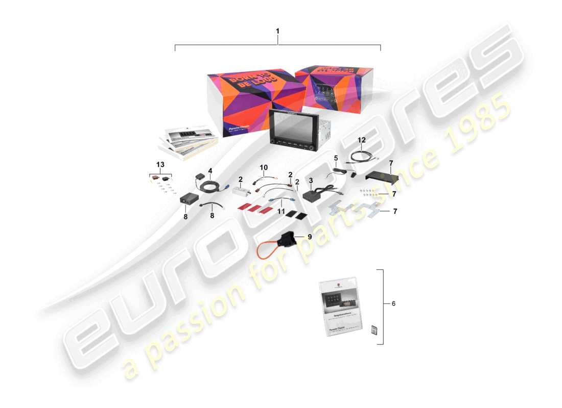 porsche 2001 (986 boxster) porsche classic communication din 2 management plus europa siehe technische informationen ti 9112 0/19 und ti 9110 10/03 teilediagramm