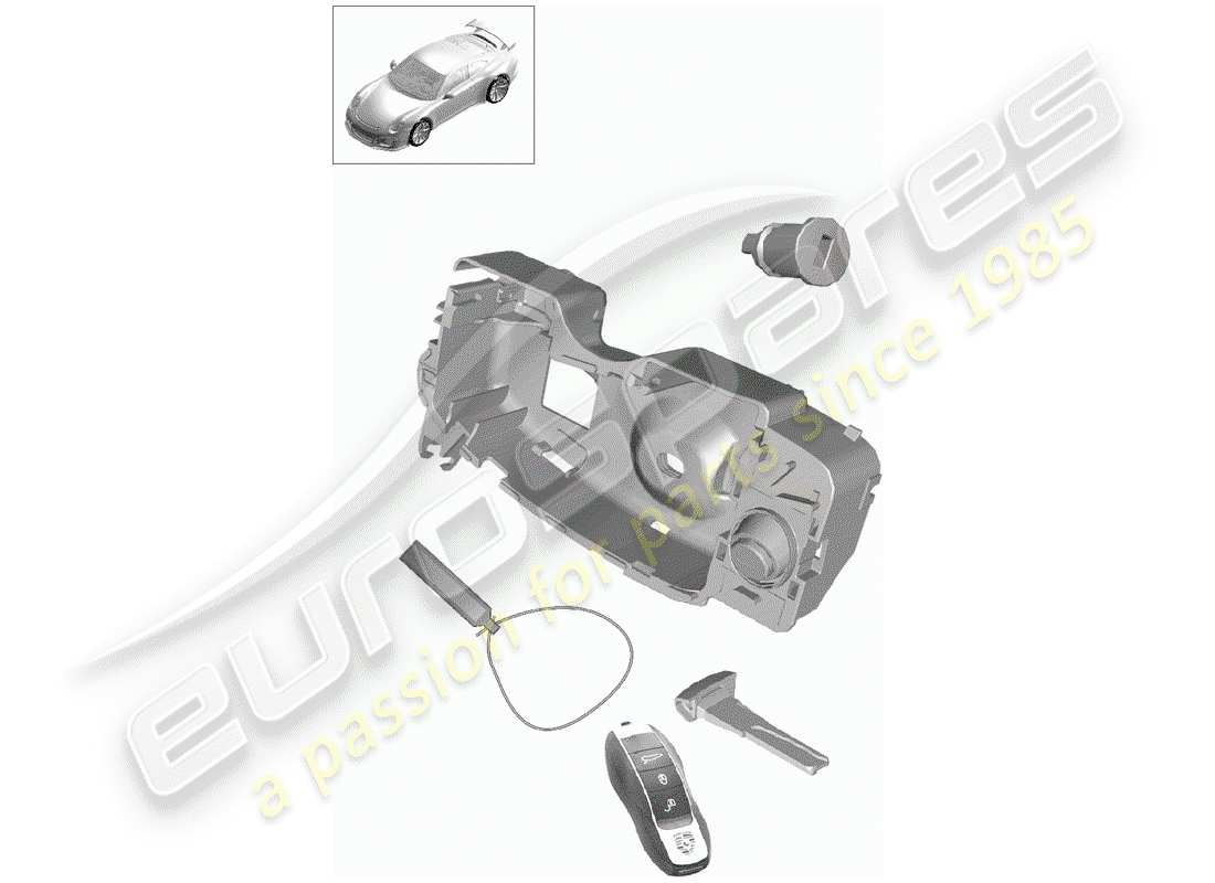 porsche 2019 (991-2 r/gt3/rs) reparatursatz ersatzteildiagramm