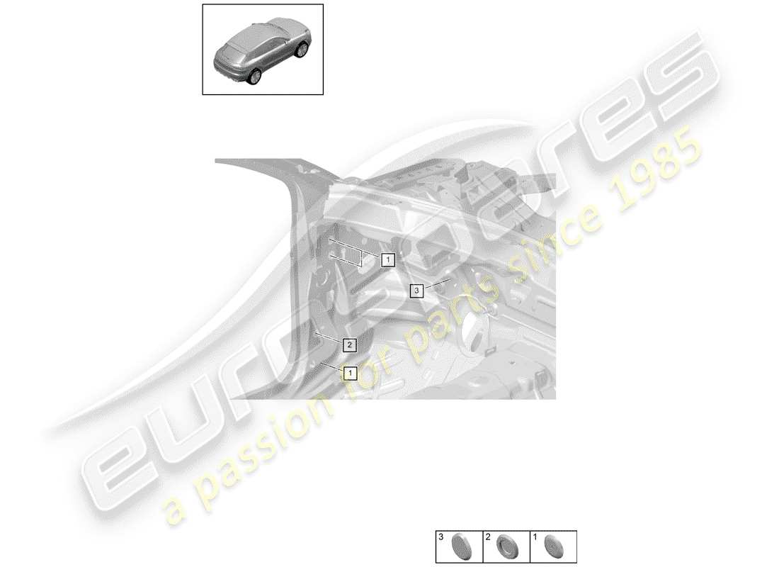 porsche 2020 (macan) plug-teilediagramm
