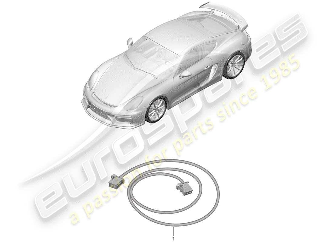 porsche 2016 (981 cayman gt4) kabelbäume ersatzteildiagramm