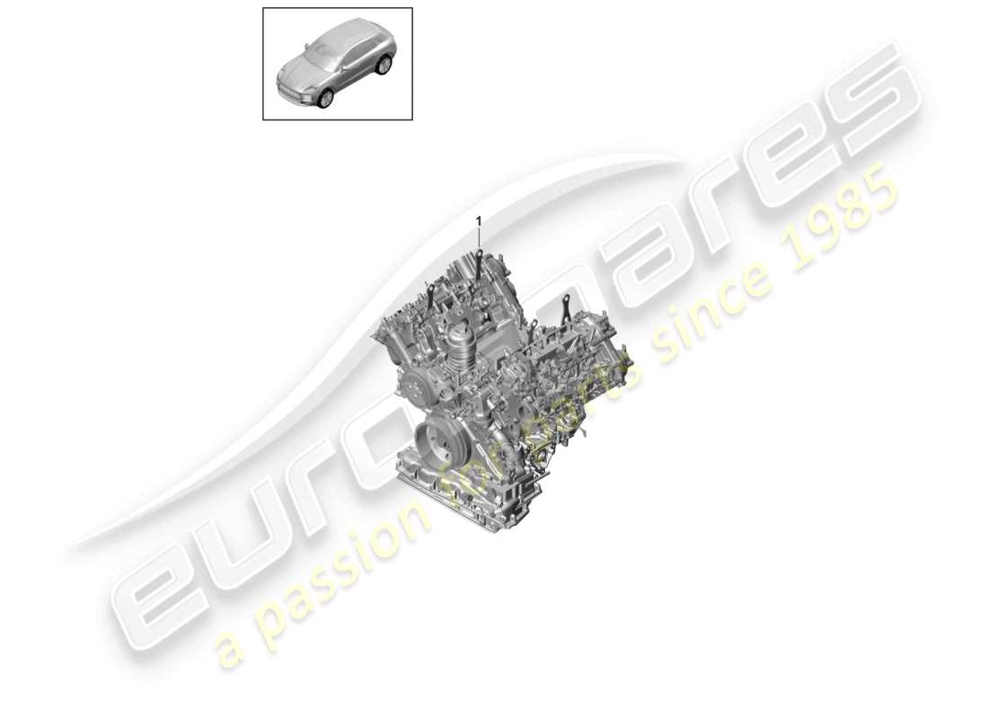 porsche 2020 (macan) basismotor teilediagramm