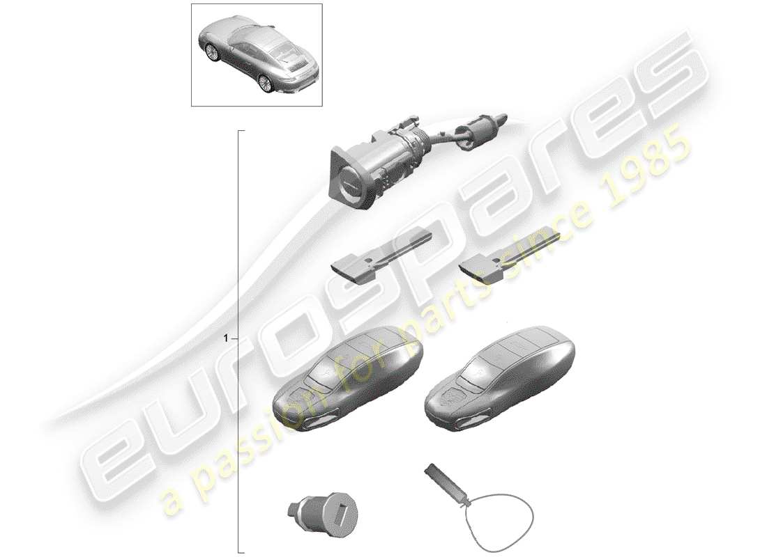 porsche 2018 (991-2) reparatursatz ersatzteildiagramm