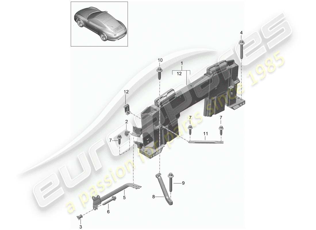 porsche 2013 (991-1) überrollbar teilediagramm