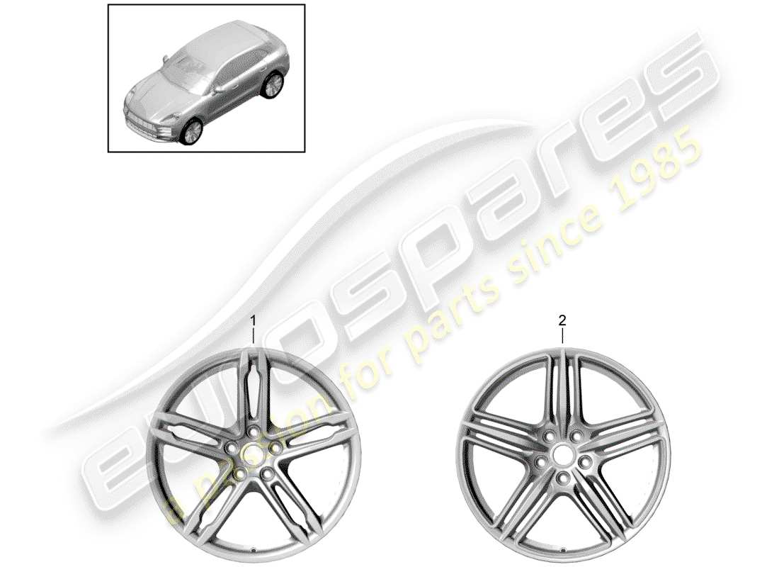 porsche 2019 (macan) leichtmetallfelgen-ersatzteildiagramm