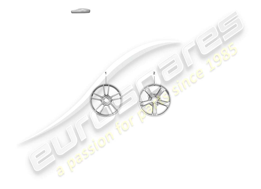 porsche 2019 (992-1) leichtmetallfelge gts teilediagramm