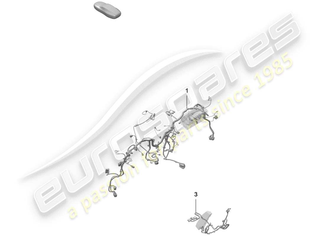 porsche 2020 (992-1) harness-ersatzteildiagramm