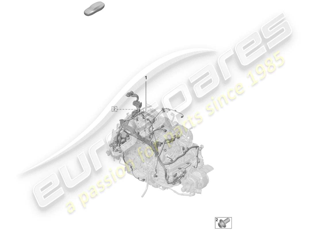 porsche 2019 (992-1) harness-ersatzteildiagramm