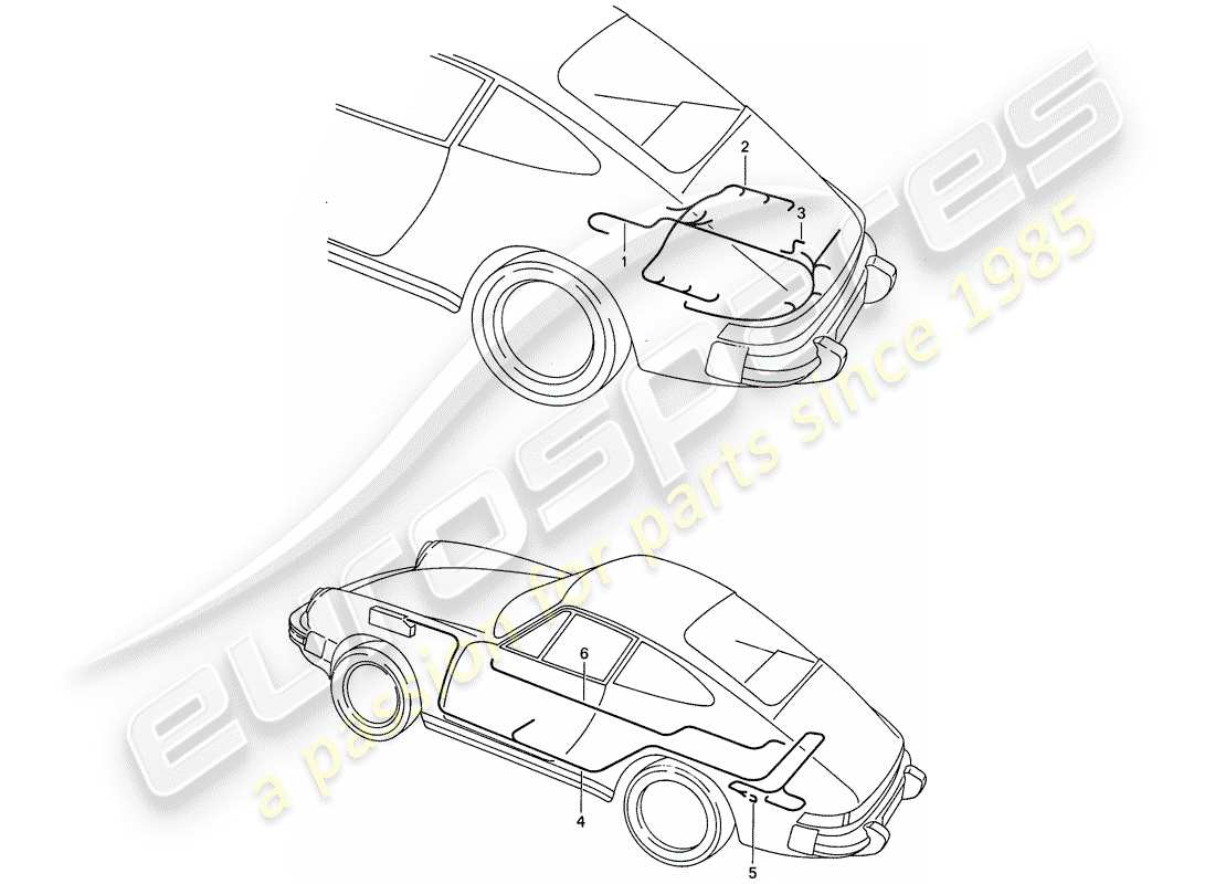 porsche 1989 (911) kabelbäume - motor - - dme - - o2 sensor closed-loop ctrl ersatzteildiagramm