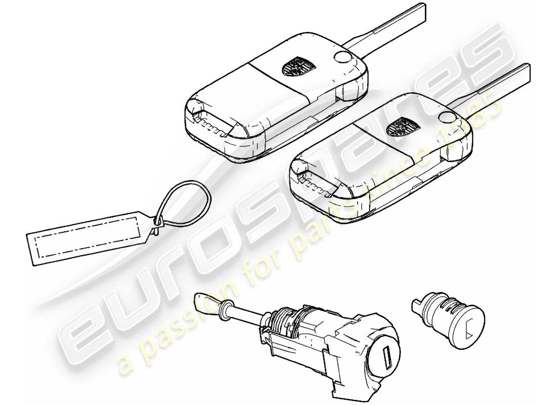 porsche 2005 (cayenne e1 9pa) reparatursätze teilediagramm